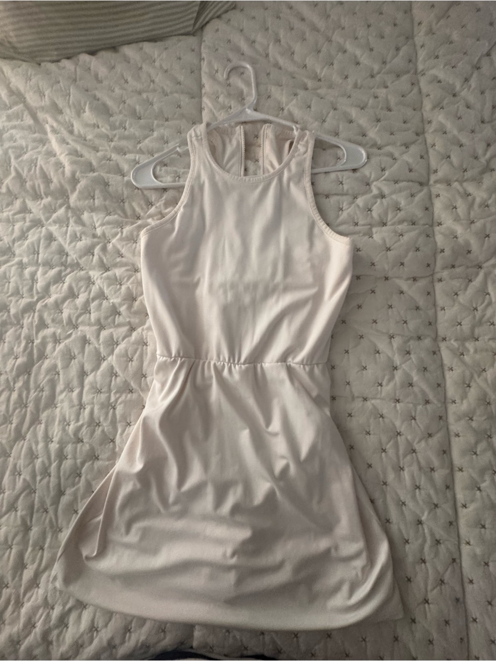 all in motion Cream Racerback Mini Dress